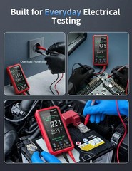 Digital Multimeter Tester Auto-Ranging TRMS 6000 Counts Voltmeter Smart Recharge