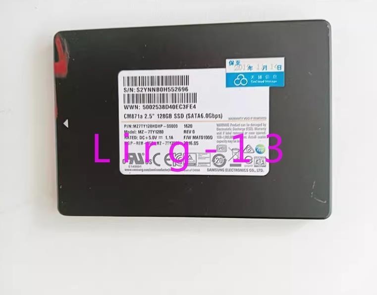 1pc used CM871a 128G 2.5 inch SATA3 SSD MZ-7TY1280 *le