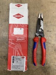Knipex 13 72 8 8″ Forged Wire Stripper, Multi-Component 10-20 AWG