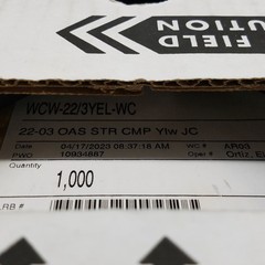 Windy City Wire 22-03 OAS STR CMP Ylw JC, 22AWG, WCW Item#: WCW-22/3YEL-WC – NEW