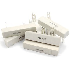 30 /50 /100 Watt Wire wound Cement Resistors Axial 0.1 ohms to 200K ohms 5%