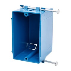 10-Pack New Work 1-Gang Electrical Switch Outlet Box ETL Listed 18 Cu In Plastic