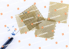 0.6mm Titanium Mesh Plates 100x100mm 4 Pcs with Cross Screws 65 Pcs