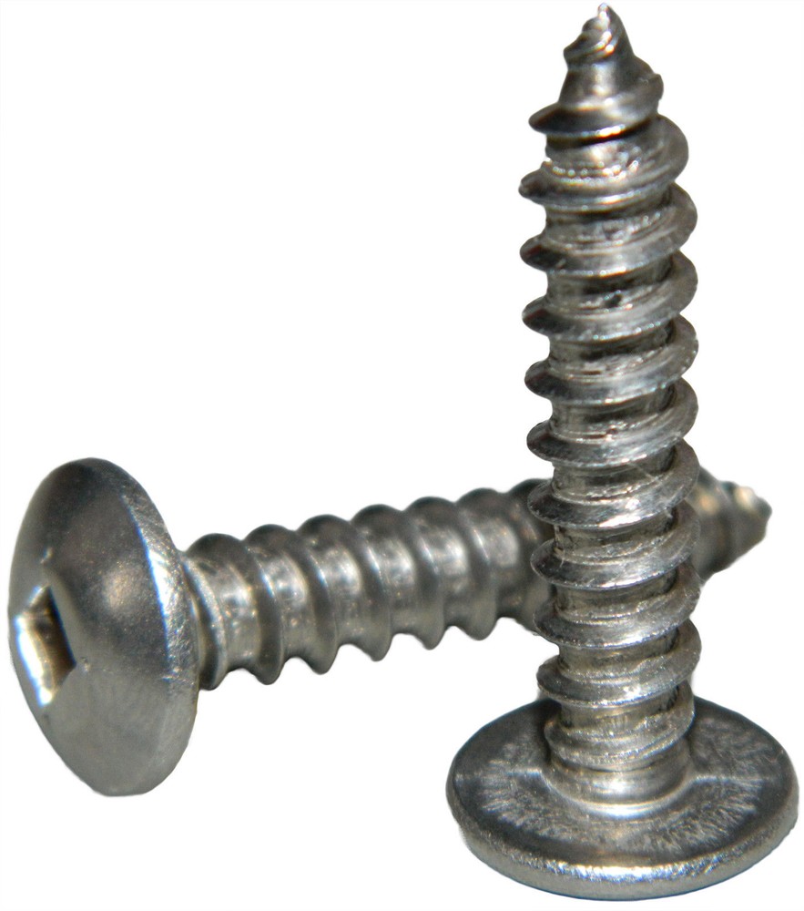 #12 x 1-1/2″ Truss Head Sheet Metal Screws Sq Drive Stainless Steel Qty 250