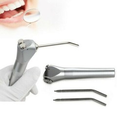 Dental Tri-3 Way Air Water Syringe Spray Triple Handpiece ^ 2 Nozzles Tips Tubes