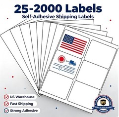 6 Label Per Sheet 4″ x 3.3″ Premium Address Shipping Labels Self Adhesive InkJet