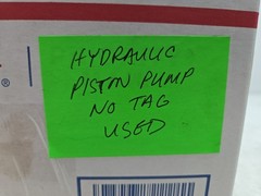 Variable Hydraulic Piston Pump Used No Manufacturer Tag See Pictures For Details