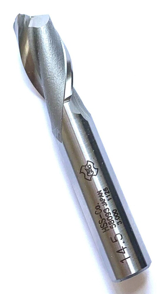 14.50mm 2 FLUTE SINGLE END COBALT END MILL – M14.5 x 1/2″ – OSG 5809300