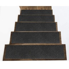 Indoor and Outdoor Carpet Stair Treads – 32″ x 8″ Non-Slip Stair Treads Carpe…