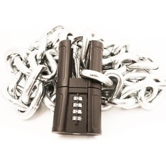 🔥FJM Security SX-876 4-Dial Shrouded Combination Padlock Long Shackle Blk BNWT