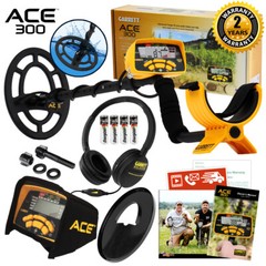 Garrett ACE 300 Metal Detector with 7″ x 10″ PROformance Search Coil and Extras