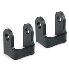 Set of 2 Shock Mount Brackets – 6mm Steel, 1/2″ Bolt Hole, Fits 1.75″–3″ Tube