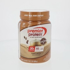 Premier Protein 100% Whey Protein Powder, Café Latte, 30g Protein, 23.9 oz 1.5lb