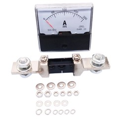 Analog Panel AMP Current Ammeter Meter Gauge DH-670 0-200A DC & Shunt
