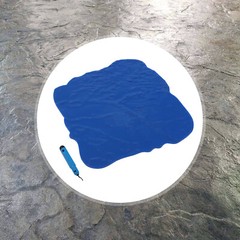 Concrete Floor Stamp Mold Concrete Seamless Stamp Mat Cement Texture Stone Slate
