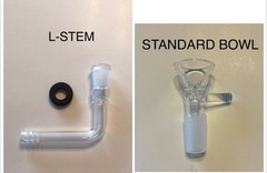 14mm Glass Downstem L-stem S-stem Bottle Stem Bong WaterPipe Bubbler Grommet DIY