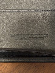 VTG Franklin Quest Full Grain Leather 7 Ring Zipper Black W/ Brown 8.25”x10.5”
