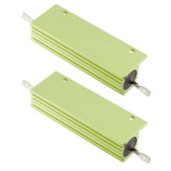 4 Pack 100W 8 Ohm Resistor Wirewound Resistors, Aluminum Case Chassis Mounted…