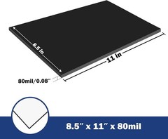 80 Mil Magnetic Sheet Adhesive Backing 8.5×11 Inch Flexible Rubber Magnet 1 Piec