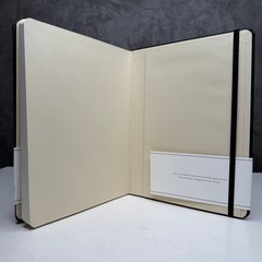 Shinola Notebook Unisex Large Jet Black Ruled Linen Hardcover S0710010921
