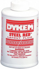 04968 Red Layout Fluid – 8 Oz Brush-In-Cap Bottle – 80496 [PRICE Is per EACH]