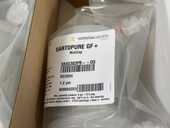 Sartorius Sartopure GF+ Midicap Filters 1.2 µm Part Number 5555303P8–O–A
