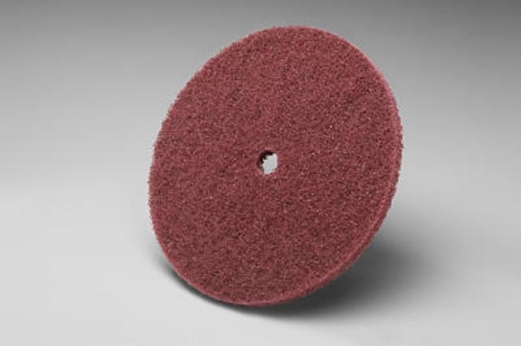 6″ X 1/2 STANDARD ABRASIVE BUFF AND BLEND DISC MAROON VFN A/O 860708 10 PACK