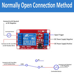 4Pcs DC 24V Relay Module 1 Channel Relay Board with Optocoupler Isolation Suppor