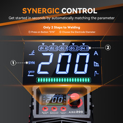 Stick Welder 200Amp ARC/MMA/Lift TIG Welding Machine 110V/220V & Welding Gloves