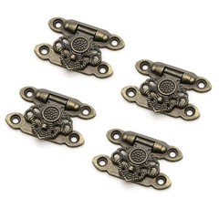 30 Pcs Mini Antique Brass Latch Hasps Decorative Vintage Locks with Screws fo…