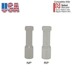 Dental Healing Abutment Cap Cover Screw Fit Nobel Active RP NP Height 3/5/7mm