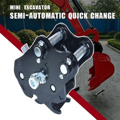 Semi-auto tool-free quick coupler for mini excavators local stock free shipping