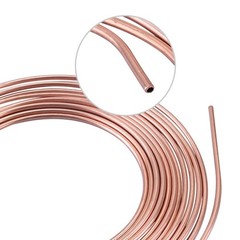 25Ft 3/16 Copper-Nickel Coated Alloy Brake Line Tubing Coil Kit Tube Roll wit…
