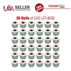 CAS LST-8030 Printing Scale Label, 58 x 50 mm, Non-UPC/Safe Handling “36 ROLLS”