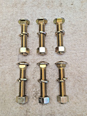 (6) Case Tractor Rear Rim Wheel Bolt Kit 6 Bolt Grade 5 Hardware