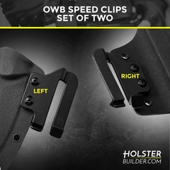 Holster Speed Clips – Belt Clip for Outlaw OWB Holsters – Adjustable Cant for…