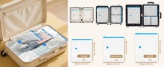Vacuum Seal Bags with Portable Electric Pump, 6 Pack Vacuum Storage Bags for