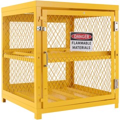 VEVOR Horizontal Cylinder Storage Cabinet 4x33lb Capacity Propane Storage Cage