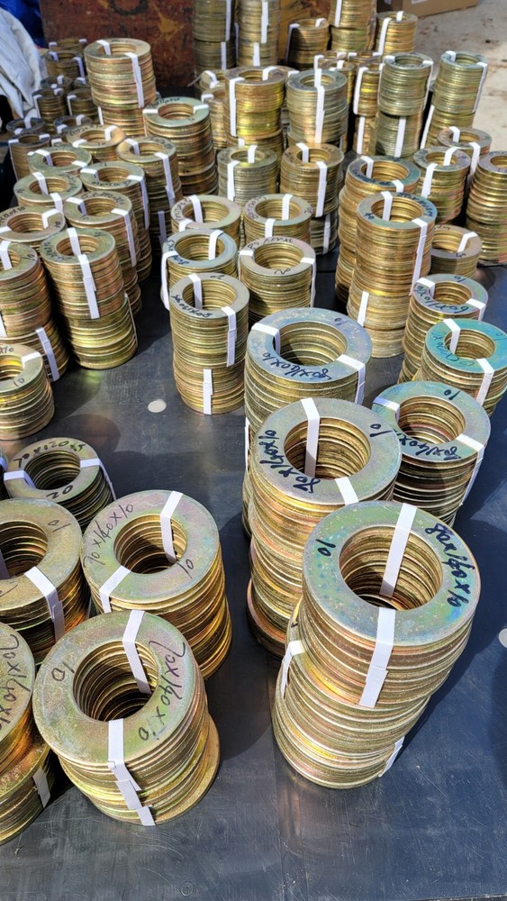 Single 50mm EXCAVATOR BUCKET SHIM, ID 50mm X OD 90mm X 3mm THICKNESS