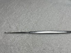 STORZ N4377 Silver Osteotome 7” Curved Left 5.0mm W Single Guarded Cutting Edge