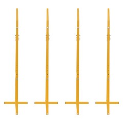 4 Pack Cargo Shipping Container Shelving Shelf Bracket 19″x52″ Universal Yellow