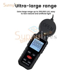 Digital illuminance Light Meter Lux meter Photometer 200000Lux Luxmeter Tool