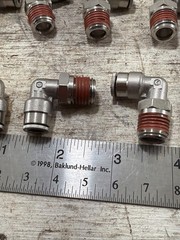 Lot Of 13 New Camozzi C6520 06-04, 3/8″x 1/4″ Male NPT Swivel Elbows
