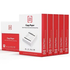 TRU RED 8.5″ x 11″ Copy Paper – 20 lbs, 92 Brightness, 500 Sheets/Ream- 5 Reams