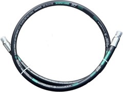 Industrial Grade 15611-08-08-18 Hydraulic Hose – 1/2″ NPT Male x 18″, 3988 PSI