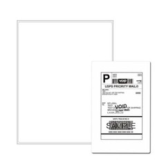 100 Full Sheet Shipping Labels 8.5×11 Self Adhesive Blank Paper for Laser/Inkjet