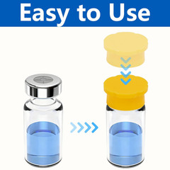8 Pcs 3ml Silicone Vial Caps Leakproof Reusable Glass Vial Covers 4 Colors