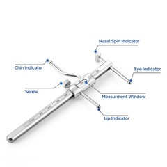 Dental Venus Apollo VDO Gauge Ruler Premium Grade Gauge Prosthodontics Gauges