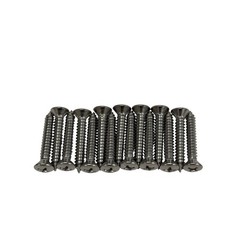 Sheet Metal Screws 1/4 in x 1-1/2 in Stainless Oval Head Phillips Drive 15 Pack