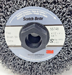 New Scotch-Brite 61500311065 Flap Brush, Match And Finish, 4-1/2 In. 3m 55748
